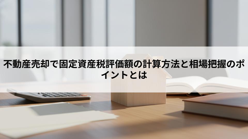 不動産売却で固定資産税評価額の計算方法と相場把握のポイントとは